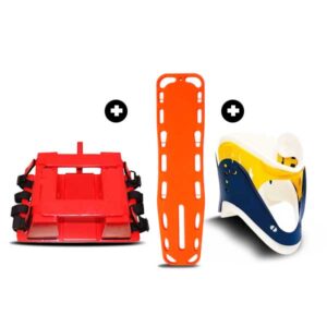 equipos de emergencia, camilla, inmovilizador y collarin