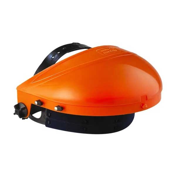 El Casquete Portavisor Naranja es un accesorio de protección facial industrial