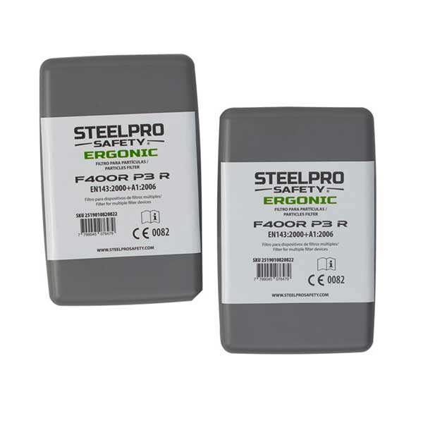 filtro-ergonic-f400r-p3-r-steelpro Filtro Ergonic F400R P3 R partículas Steelpro tipo cartucho