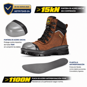 BOTA DE SEGURIDAD M-8577 SAFETOE - Imagen 6