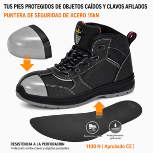 CALZADO DE SEGURIDAD PARA MUJER M-8516W- SAFETOE - Imagen 3